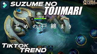 TUTORIAL!! Suzume No Tojimari TikTok TREND | Filmora 12 | MLBB