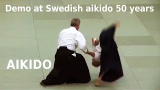 Stefan Stenudd demo at the 50 years celebration of Swedish aikido in 2011