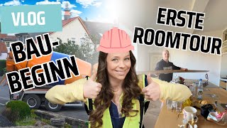 Unser Traumhaus entsteht! 🏡 Erste Steine & Roomtour im neuen Bauvlog!