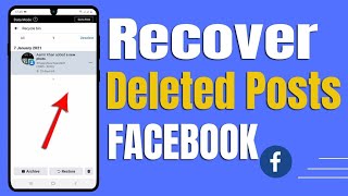 How To Recover Facebook Deleted Posts From Facebook Recycle Bin Folder #recyclebin #deletedvideo #