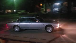 2001 Jaguar XJ8 long wheelbase burnout