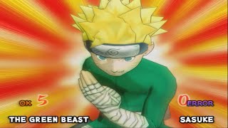 Naruto: Ultimate Ninja 3 The Green Beast Full Moveset