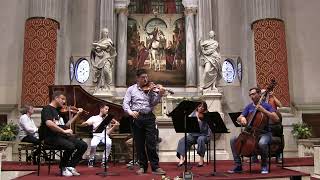 Albinoni violin concerto (op. 9 n. 10) A.  Maritan  -  Interpreti Veneziani  (in rehearsal)