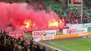 Pyro - Lautern in Fürth 29.10.16 (Greuther Fürth - 1.FC Kaiserslautern 0:1 | 2.Liga)