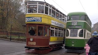 Tram 399 and Tram 869 at Crich 28/10/24