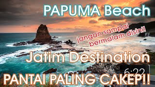 Pantai paling cakep seIndonesia. Tanjung Papuma #Beach Jember Indonesia ASMR Walking Around