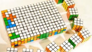 Playing Tetris With Rubik's Cubes: Stop Motion!