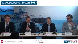 Hafenbilanz der niedersächsischen Seehäfen - Jahrespressekonferenz 2023