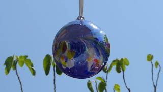 Sienna Glass 10 cm Ball, blue