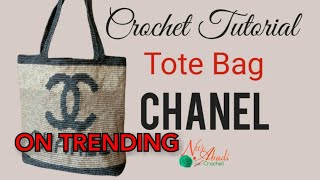 Crochet Tutorial Tote Bag Chanel