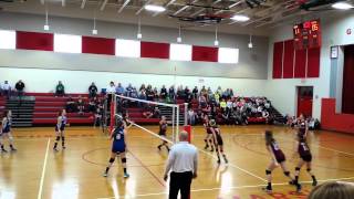 NMS volleyball vs Martinsville (LEIC tournament)