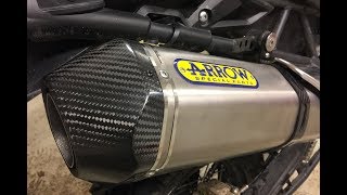 Arrow exhaust on Triumph Tiger 800XC ABS