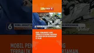 Mobil pengangkut uang terbalik fi PADANG pariaman,uang miliaran rupiah berserakan di jalan