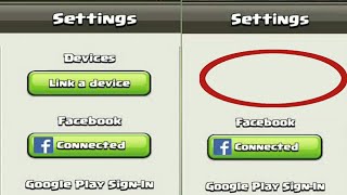 "LINK DEVICE" OPTION DISAPPEARED FROM CLASH OF CLANS