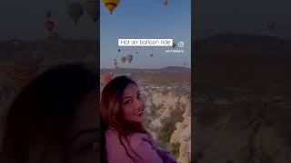 Hot air balloon ride in Turkey #travel #travelvlog #turkey #cappadocia #traveling #traveller #life