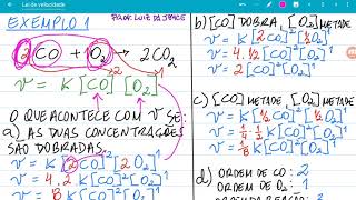 Cinética Química - Lei de velocidade - primeira parte