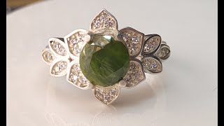 Green Like Emerald, Shiny Like Diamond: 7.6MM Demantoid Ring Music : Mohsen Yeganeh Behet Ghol Midam