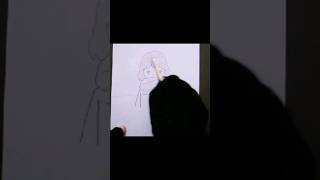 Tutorial drawing Anime girl so easy #tutorialdrawing #shorts