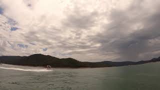 Eildon part 2.  Braddles boat and Timmy