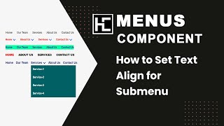 How to Set Text Align for Submenu