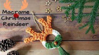 DIY Macrame reindeer Christmas ornaments | Macrame Reindeer