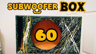 ساخت باکس ساب 60  لیتری  || درست کردن باکس ساب  || How to making subwoofer box