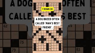 #mansbestfriendcrossword #dogpuzzles #crosswordanddogs #furryfriendpuzzle #dogloverscrossword