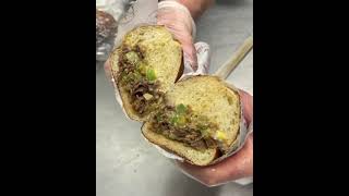 PHILLY CHEESESTAKE ON A PRETZLE ROLL🌯🧀🥖|#shorts |#cheese |#hungry_bsk