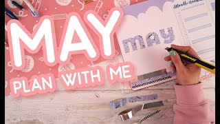 Plan With Me 🌸 Cherry Blossom 🌸 May 2022 Bullet Journal Setup - Archer & Olive B5