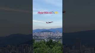 Flight take off at Jeju airport ✈️🫶 #view🤩 #insane #island #jejuair #explore #shorts