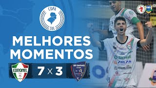 COPA SUL 2023 - 2ª Rodada - MELHORES MOMENTOS - Coronel Futsal  7 X 3 SER Santiago Futsal