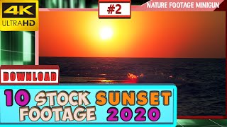 😮 Top 10 SUNSET 4K stock footage for YOUR 2020 VIDEO | DAILY FOOTAGE