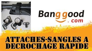 Présentation de 3 Attaches Sangles, disponibles sur Banggood.