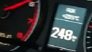 Audi S3 Driving almost 250 kmh 155mph on the German Autobahn