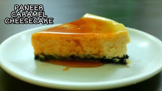 Caramel Cheesecake | New Year Special | Paneer Cheesecake Recipe | How To Make Caramel Cheesecake