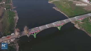 Run down bridge demolished in 10 seconds in central China