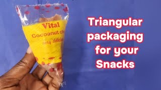 Triangular packaging for your snacks