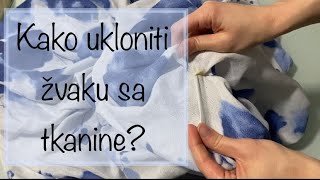 Uklonite žvakaću gumu sa tkanine u par sekundi / Bubble gum removal