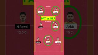 PAT vs BLR dream11 prediction. #shorts #viral #short #YouTubeshort #trendingvideo..