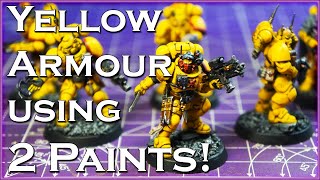 How to Paint IMPERIAL FISTS over BLACK PRIMER!