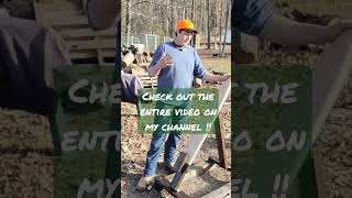 Fleshing Beam Stand Build #trapper #outdoors #trapping #hunting #squirrel #diy #woodworking