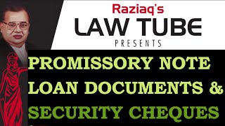 Promissory Note, Drafting Pronote, Loan Documents, Security Cheque, Surety Liability, Legal Remedies