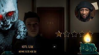 THE HOTEL CLERK IS CHECKIN PEOPLE IN TO GET EATEN [Room 202]