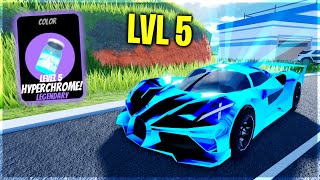 Getting The Level 5 HYPERCHROME Diamond in Roblox Jailbreak (Road To Hypershift)