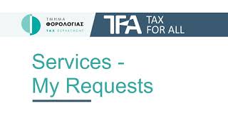 TFA - Services - My Requests