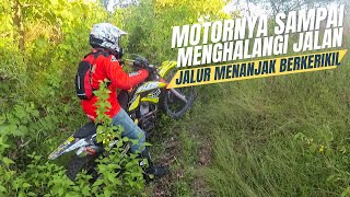 MANANJAK BERKERIKIL !! Motornya Sampai Menghalangi Jalan