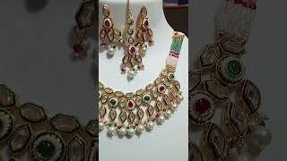 j.p jewellers sahukara Bareilly #Kundan choker set#22 carat gold plating₹ 8920692059