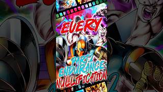 EVERY Legends Unit that contains ENDURANCE NULLIFICATION Part.2 | Dragon Ball Legends