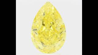 5.02 ct  FANCY VIVID YELLOW SI1 PEAR GIA ダイヤモンド ルース DIAMOND EXCHANGE FEDERATION