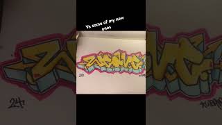 Old sketches vs my new ones #graffiti #graff #tagging #tag #art #shorts #shortsfeed #2024 #newpost